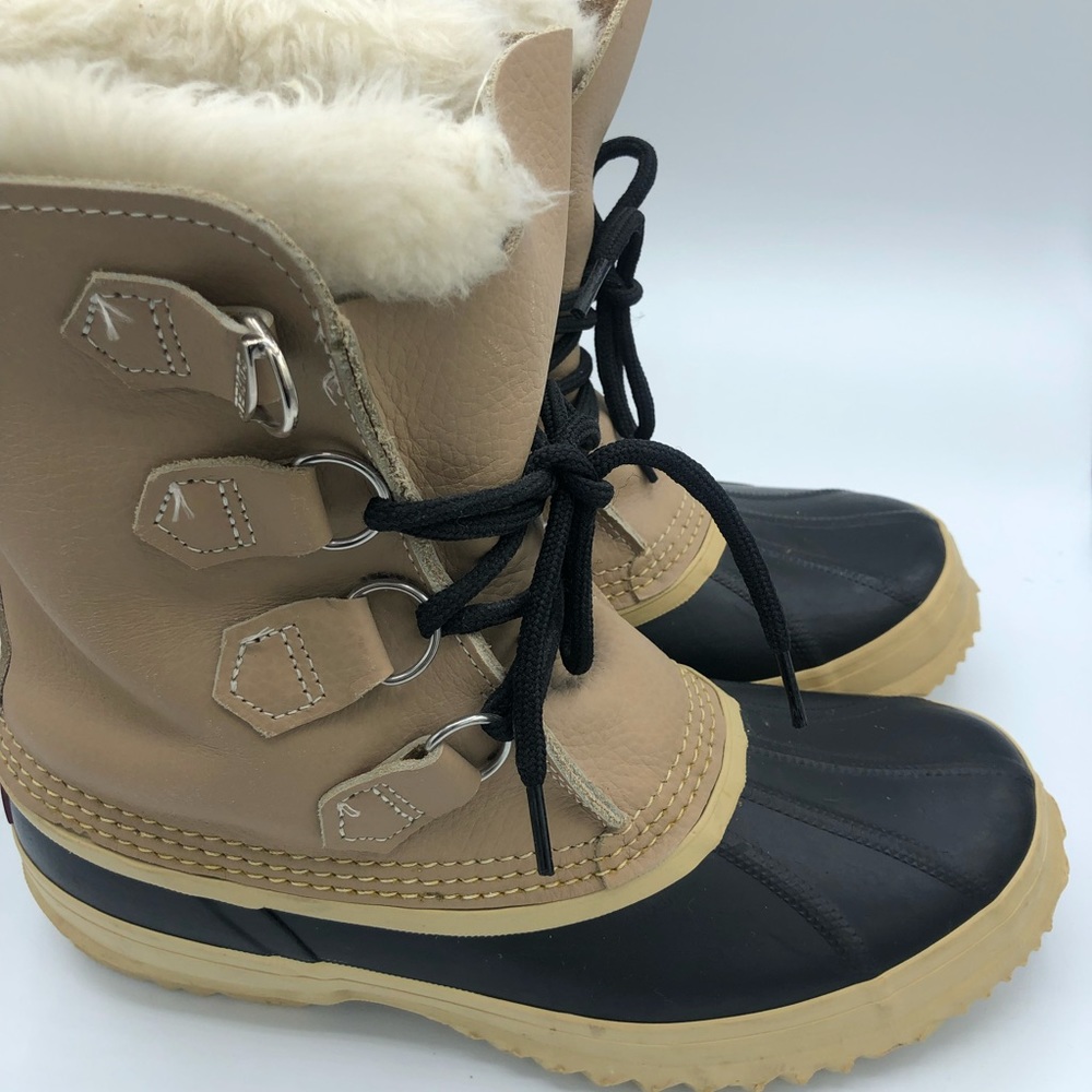 Sorel Lace-up Waterproof Leather/Rubber Boots